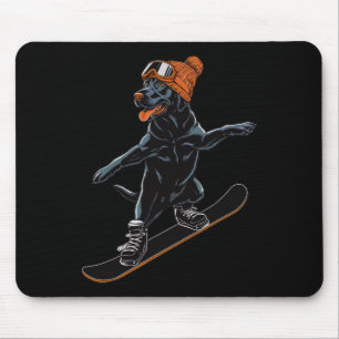Coole Hundeschlittenabbildung für Männer Frauen Mousepad