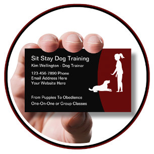 Coole Hundetraining moderne Visitenkarten Visitenkarte