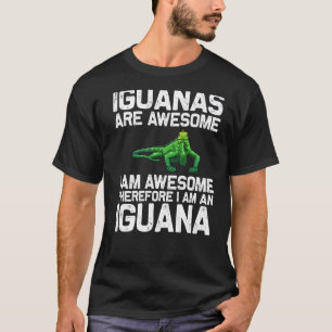 Coole Iguana für Männer Lizard Reptile Herpetol T-Shirt