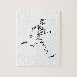 Coole Illustration des Läufers Puzzle