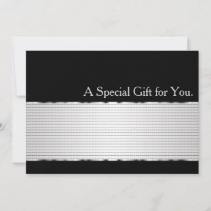 Coole Imitate Silver Strip Modernes Geschenkgutach