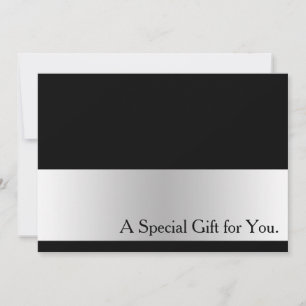 Coole Imitate Silver Strip Modernes Geschenkgutach