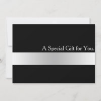 Coole Imitate Silver Strip Modernes Geschenkgutach
