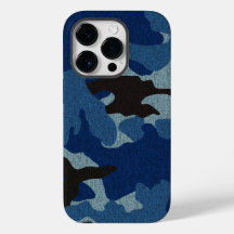 Coole Imitate Stoffuntergrund Blau Camouflage Must