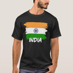 Coole indische Flagge T-Shirt