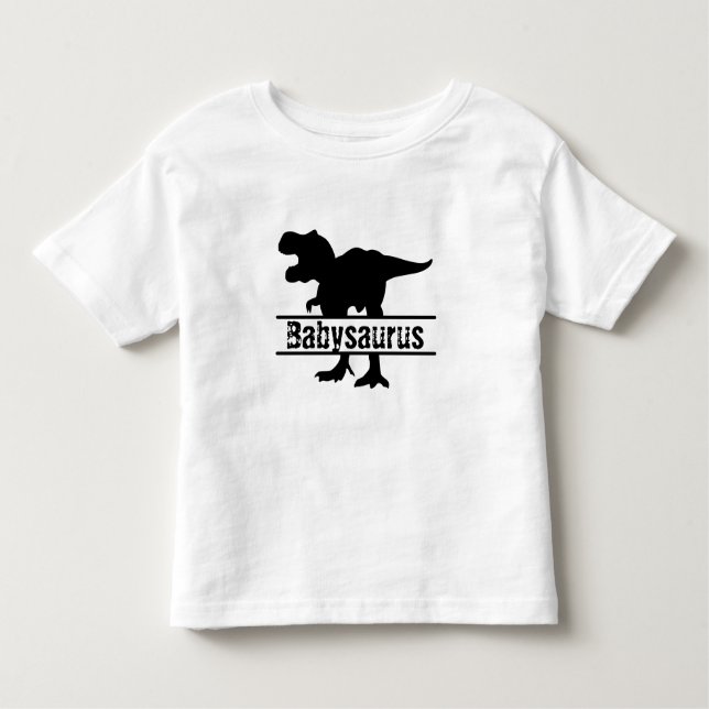 coole individuell anpassbare Babysaurus-Familie Di Kleinkind T-shirt (Vorderseite)