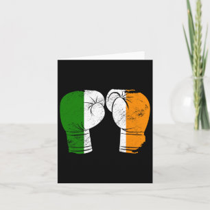 Coole Irland-Flagge Vintage-Irische-Flagge-Boxhand Karte
