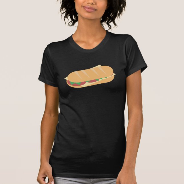 Coole Isometrische Sub Sandwich T-Shirt (Vorderseite)