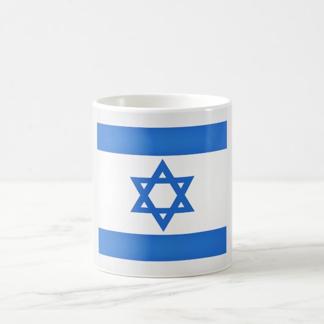 Coole israelische Flagge Kaffeetasse (Mittel)