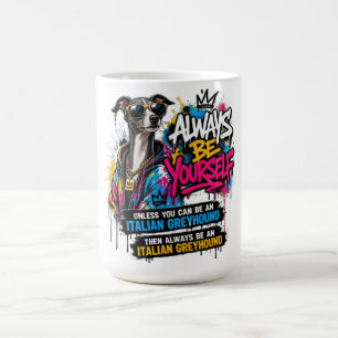 Coole Italian Greyhound Graffiti Streetwear Kunst Kaffeetasse