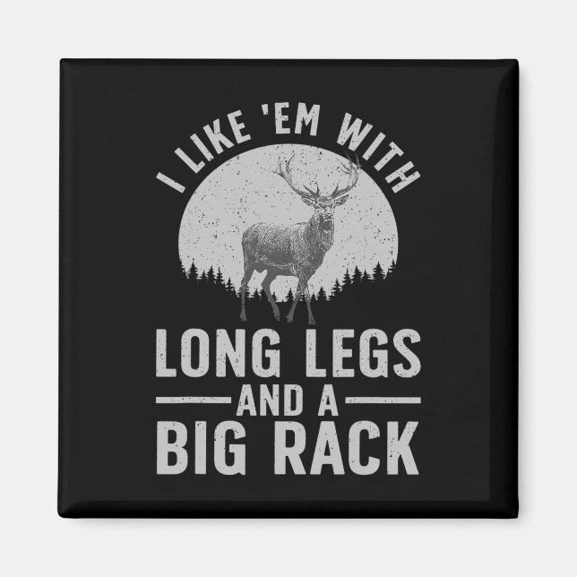 Coole Jagdkunst für Männer Wildli Jagd Magnet (Vorne)