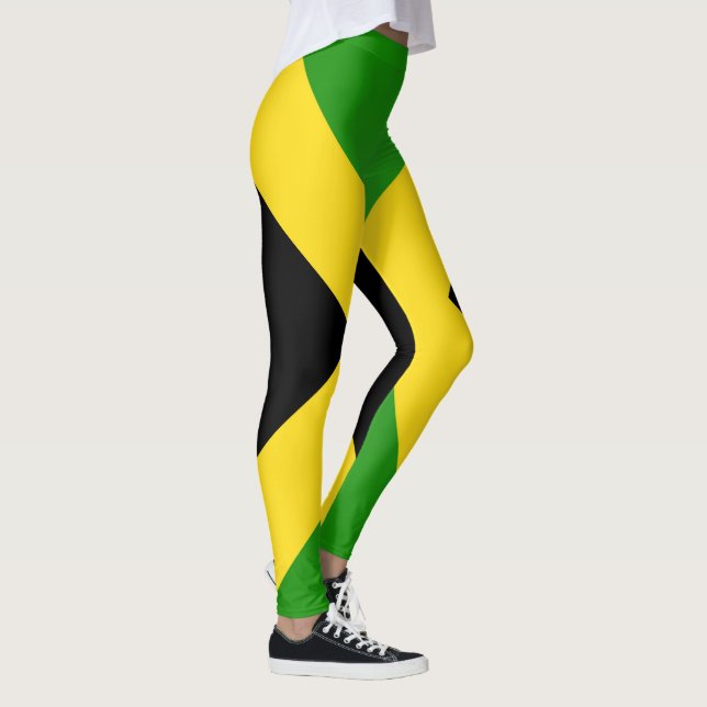 Coole jamaikanische Flagge Leggings (Rechts)
