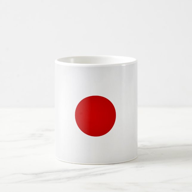 Coole japanische Flagge Kaffeetasse (Mittel)