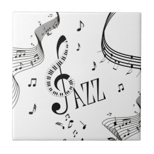 Coole Jazz-Musik Fliese