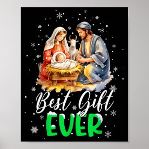 Coole Jesus-Geburtsszene Christlich Beste jemals C Poster