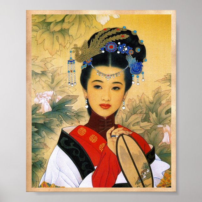 Coole junge schöne chinesische Prinzessin Guo Jin  Poster (Vorne)