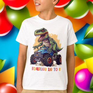 coole Jungen 8. Geburtstag Dinosaurier prähistoris T-Shirt