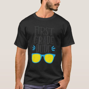 coole Jungen der 1. Klasse Typ Sonnenbrille Zurück T-Shirt