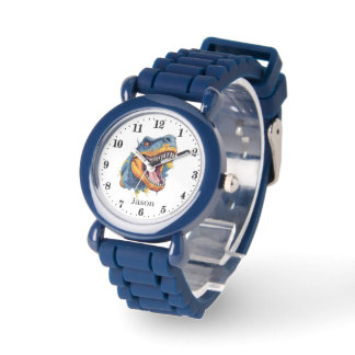 Coole Jungen Dinosaurier geben Namen Armbanduhr