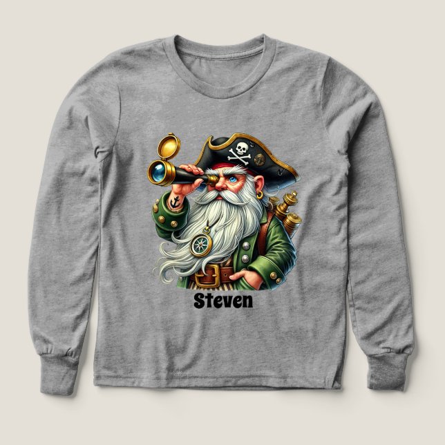 Coole Jungen Piratenliebhaber geben Namen (Design Vorderseite)