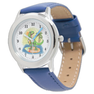 coole Jungen Strand Dinosaurier Sommer Armbanduhr