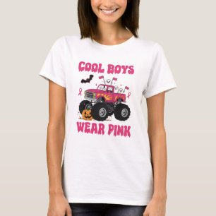 Coole Jungen tragen Pink Monster Truck T-Shirt