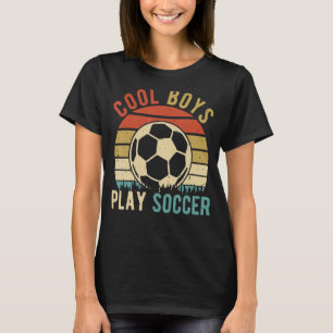 Coole Jungs spielen Fußball-Player Sport-Fußball-F T-Shirt