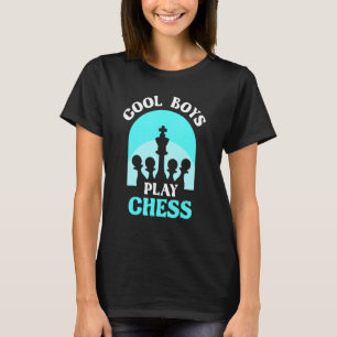 Coole Jungs spielen Schach Vater Spieler Hobby Mat T-Shirt