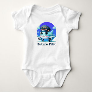 Coole Jungs zukünftiger Pilot anpassbar Baby Strampler
