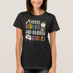 Coole Kaffeekocher und Gummihandschuhe T-Shirt