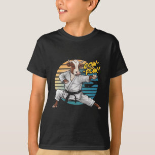 Coole Kampfkünste Kuh die Karate Kuh in T-Shirt
