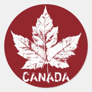 Coole Kanada-Aufkleber Maple Leaf Souvenir-Aufkleb Runder Aufkleber