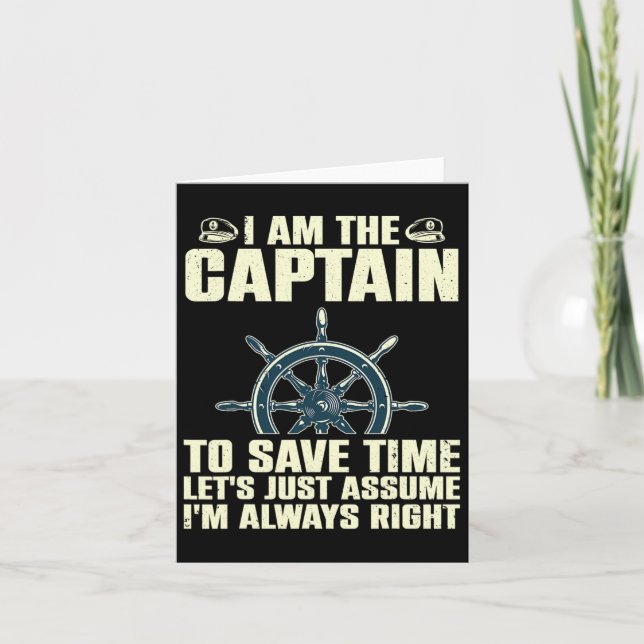 Coole Kapitän Kunst Frauen Boot First Mate Shi Karte (Vorderseite)