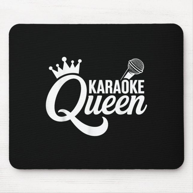 Coole Karaoke Kunst für Frauen Girls - Musik Kar Mousepad (Vorne)