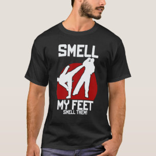 Coole Karate für Jungen Mädchen Rieche an meine Fü T-Shirt