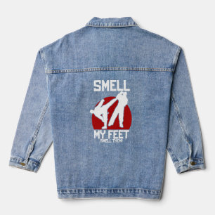 Coole Karate für Jungen Mädchen riechen meine Fee Jeansjacke