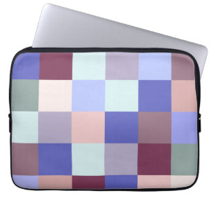 Coole Karierte Stilmuster, klassische Farben Laptopschutzhülle