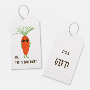 Coole Karotten-Kollektion Weiße Geschenkanhänger