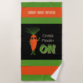Coole Karottensammlung Strandtuch