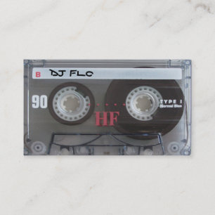 Coole Kassette Tape Visitenkarten für DJs Visitenkarte