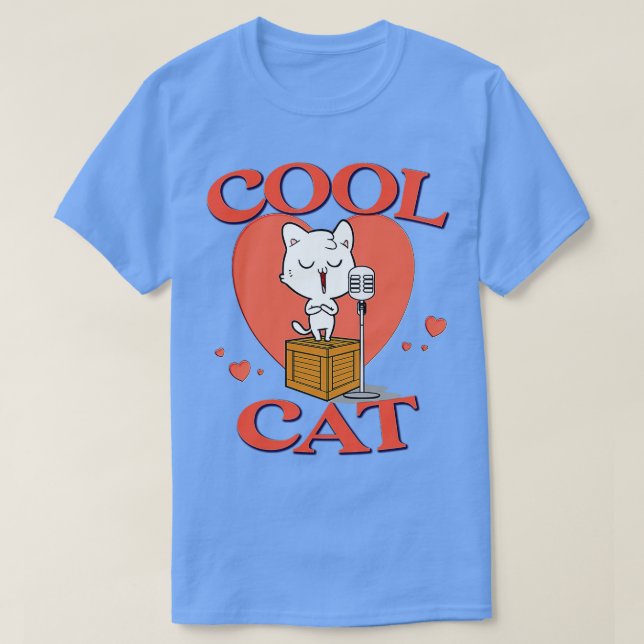 Coole Katze 1 T-Shirt (Design vorne)
