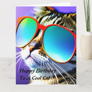 Coole Katze Alles Gute zum Geburtstag Karte