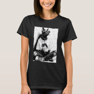 Coole Katze Anime Hipster Katze isst Ramen Japanis T-Shirt