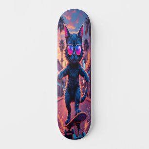 Coole Katze auf Rädern Edition 1 Skateboard