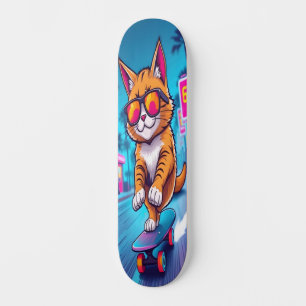 Coole Katze auf Rädern Edition 3 Skateboard