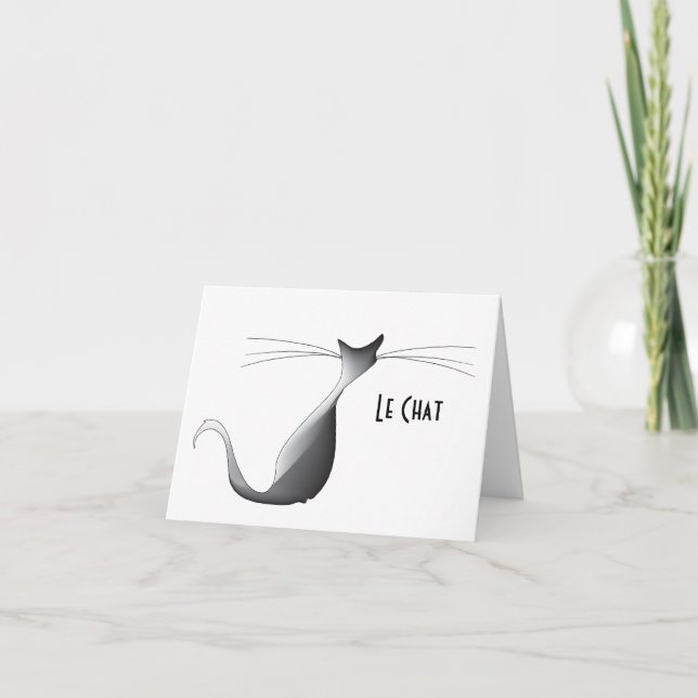 Coole Katze BLANK Note Card Karte (Vorderseite)