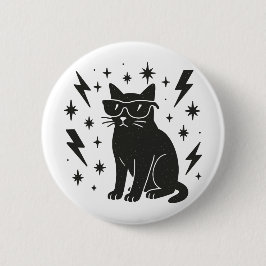 Coole Katze Button