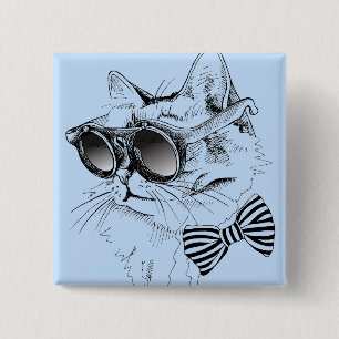 Coole Katze Button