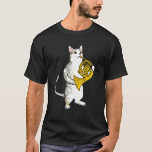 Coole Katze, die Französischhornmusiker Orchester T-Shirt