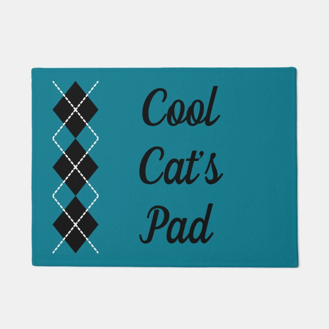 Coole Katze Doormat Fußmatte (Vorderseite)